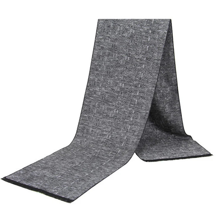 Cashmere Shawl Luxury Brand Scarf Soft Keep Warm Outdoor Grey Knit Neckerchief