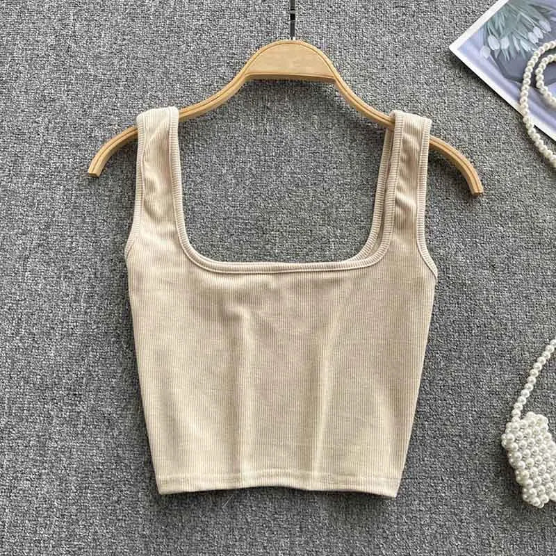 Tank Top Women Sexy Backless Slim Fit Bottoming Blouse