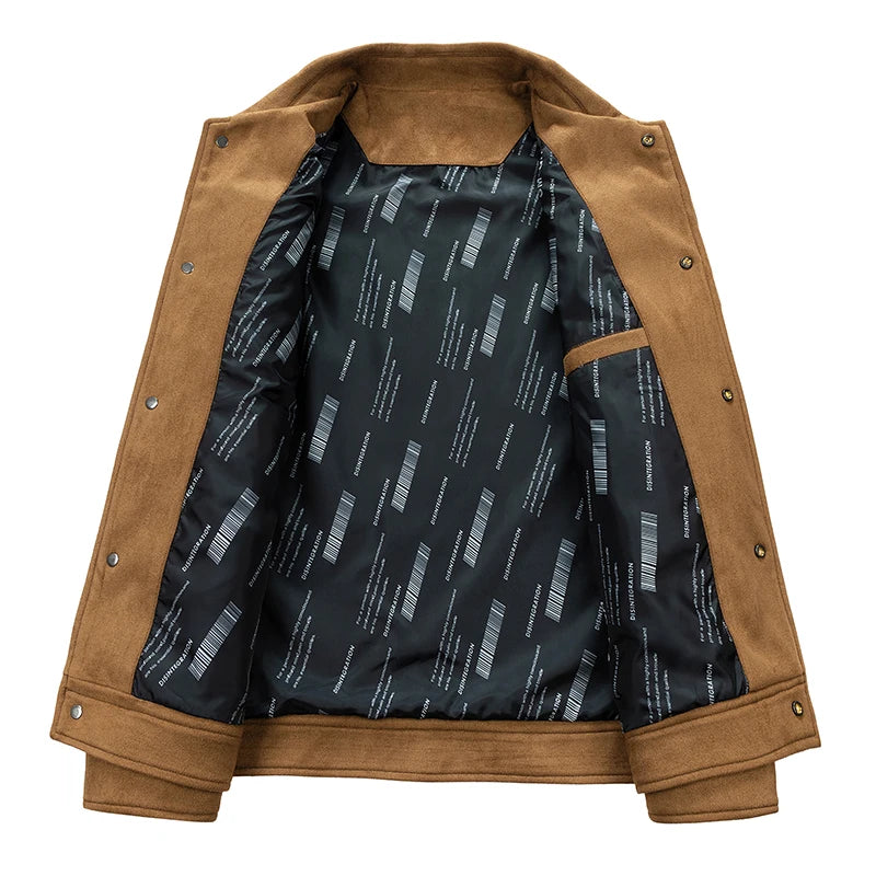 Suede Jacket Men Fashion  Coats
