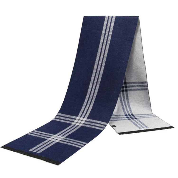Cashmere Shawl Luxury Brand Scarf Soft Keep Warm Outdoor Grey Knit Neckerchief