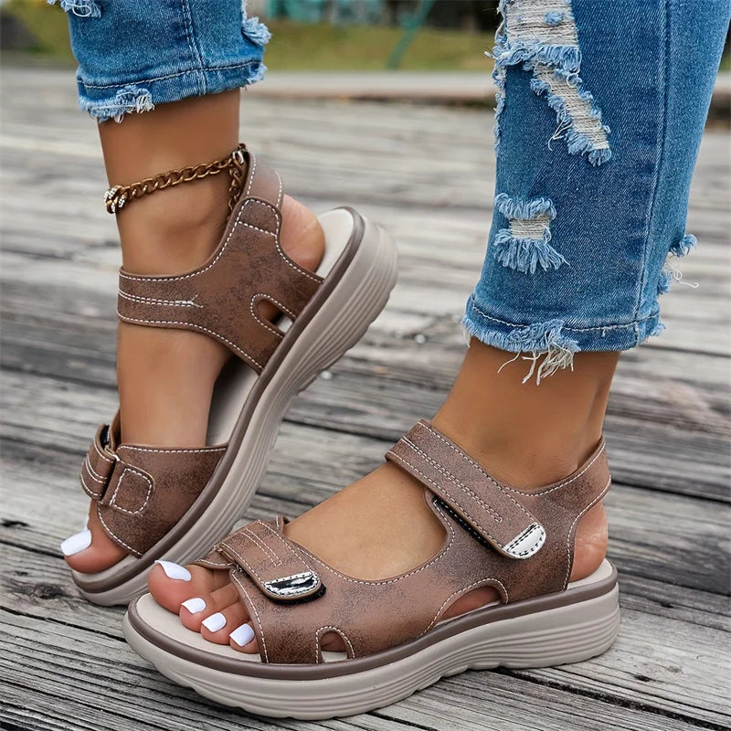 Sandals Comfortable Sandals Women Walking Open Toe Wedges Women's Shoes