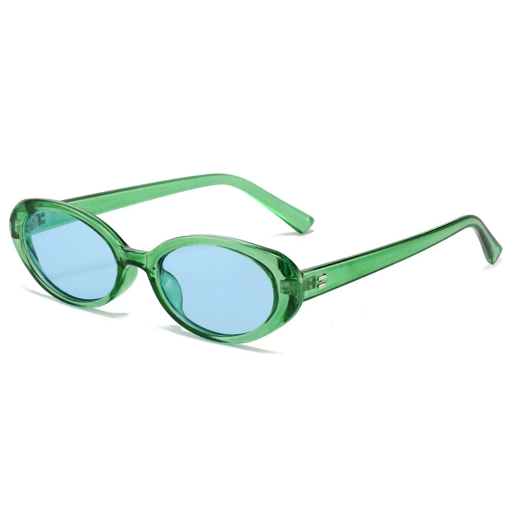 Small Oval Sunglasses for Women Vintage Design Sun glasses