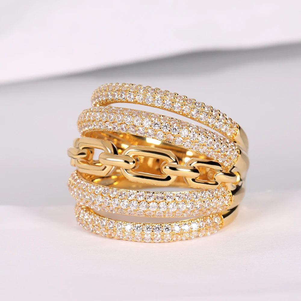 Fashion Vintage Multilayer Lady's Rings