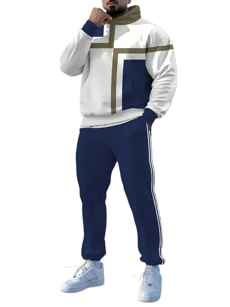 The New Men's Set for Spring and Autumn Casual Fashionable Comfortable and Soft