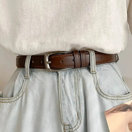 Women's Belt Fashion Simple Versatile Belt Authentic High Grade