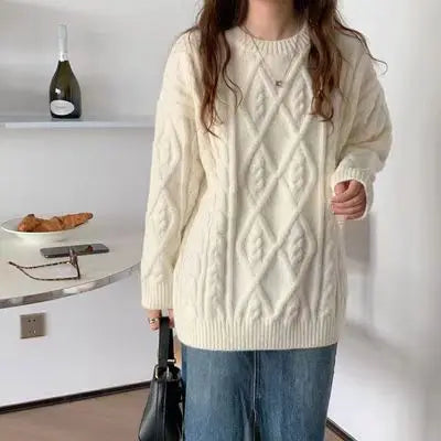 Women's Knitwear Autumn Winter Twist Sweater