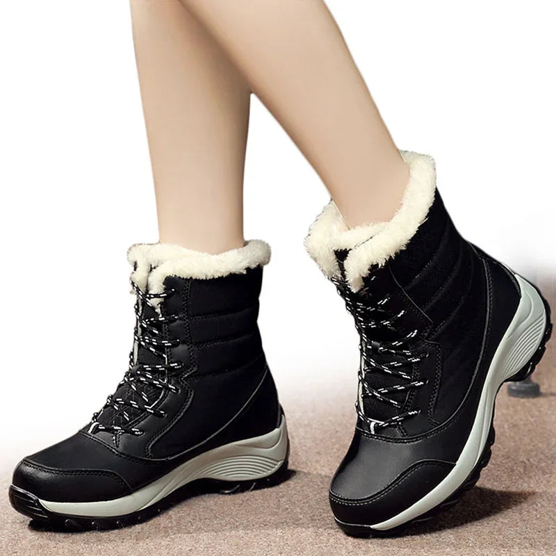 Women Boots Lightweight Ankle Boots Heels Winter  Shoes