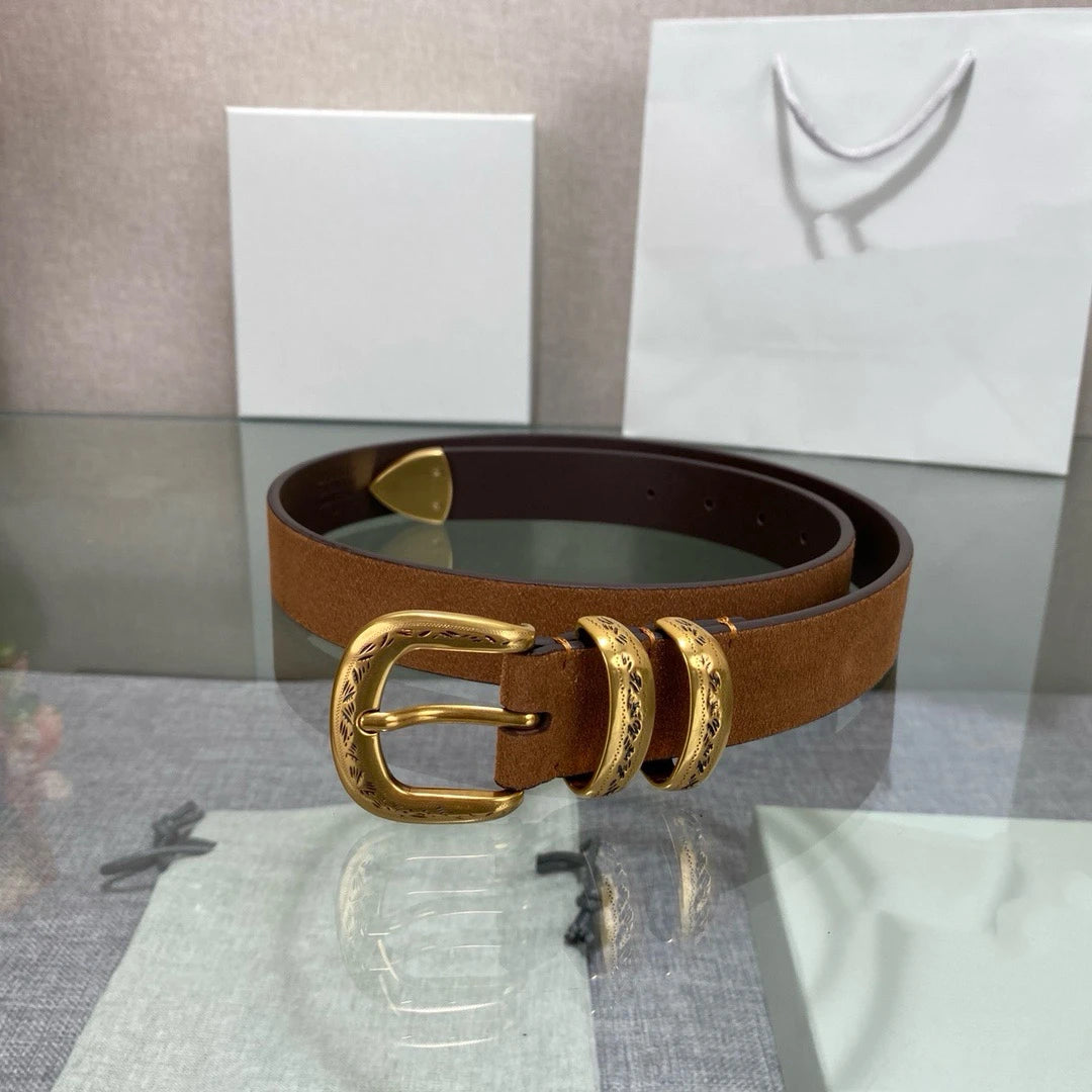 New Luxury Brand Belts for Men Smooth Metal Buckle Male Strap Genuine  belt