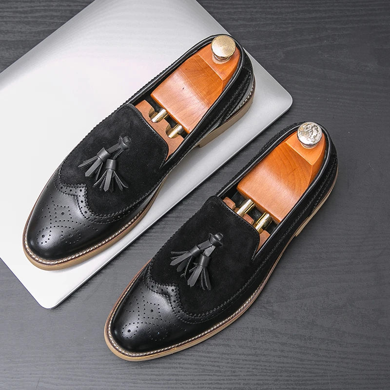 Men Business Dress Casual  Shoes Slip-on Evening Dress shoes