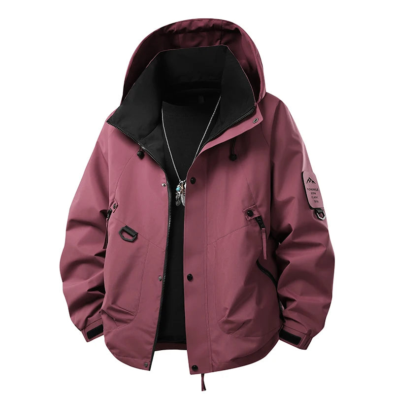 Men's Windbreaker Jacket  Casual Coat for Camping