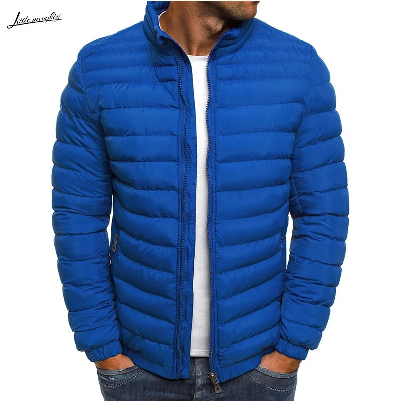 Parkas Solid Hooded Cotton Coat Jacket