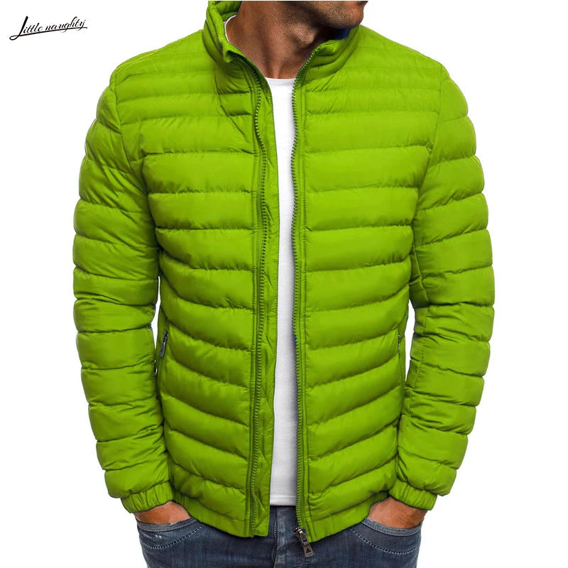 Parkas Solid Hooded Cotton Coat Jacket