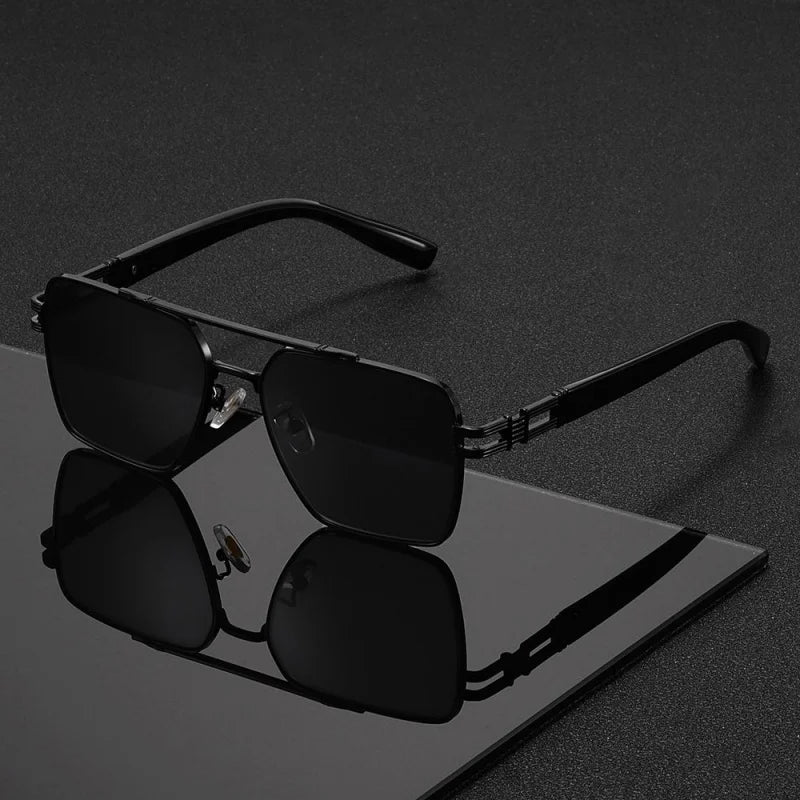 1PC, double beam glasses, fashionable cut-out temples, oversized ultra-light frames