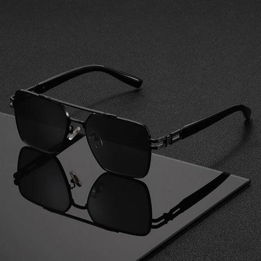 1PC, double beam glasses, fashionable cut-out temples, oversized ultra-light frames
