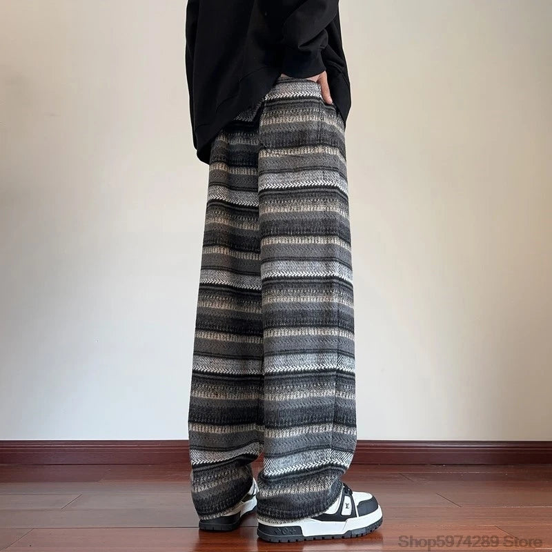 Wide Leg Pants Men Women  Casual Straight Pants