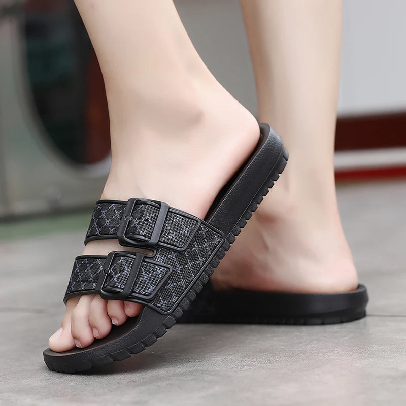 Men Slippers Non-slip Indoor Home Bathroom Slides