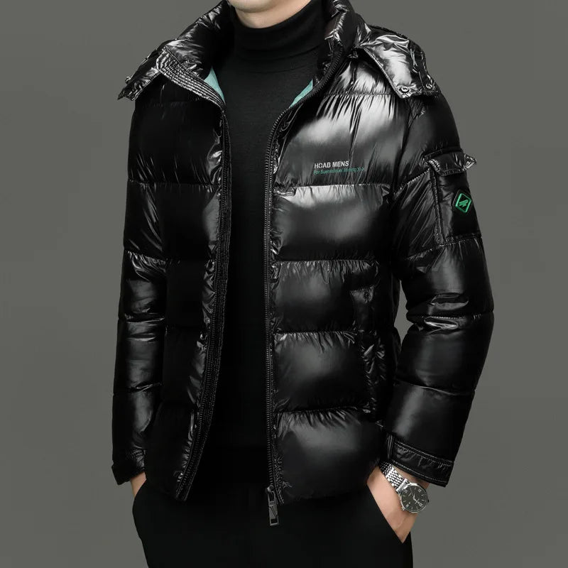 Men Parkas Thicken Warm Coat  Cotton Winter Puffer Jackets