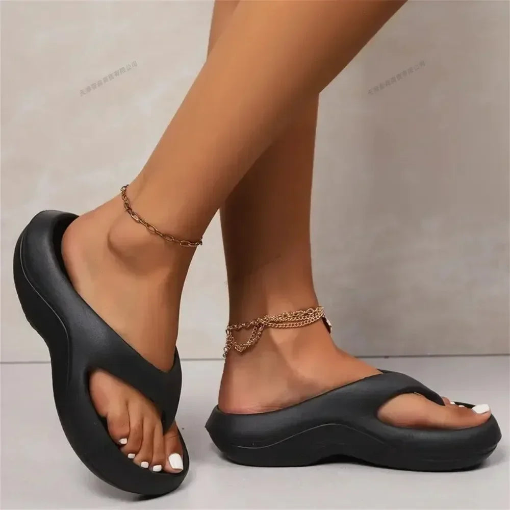 Women Summer Casual Beach Shoes Comfortable Soft Anti-Slip Beach Sandals