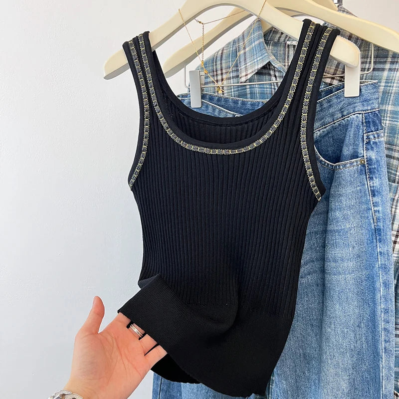 Tank Top Women New Summer O-Neck
