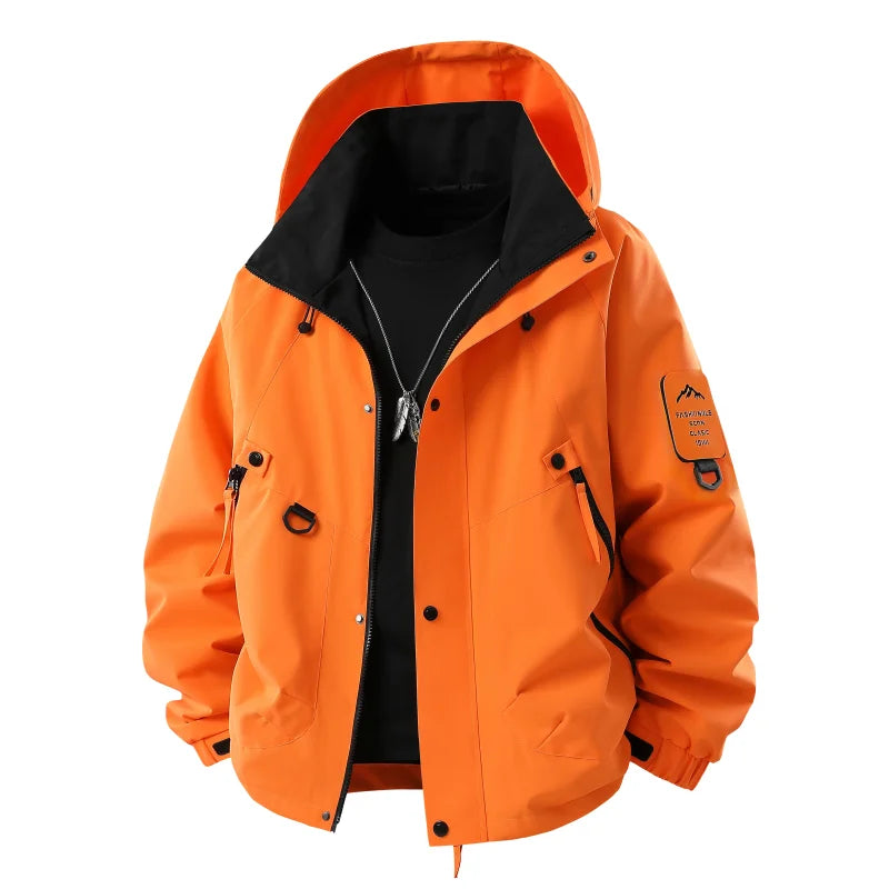 Men's Windbreaker Jacket  Casual Coat for Camping
