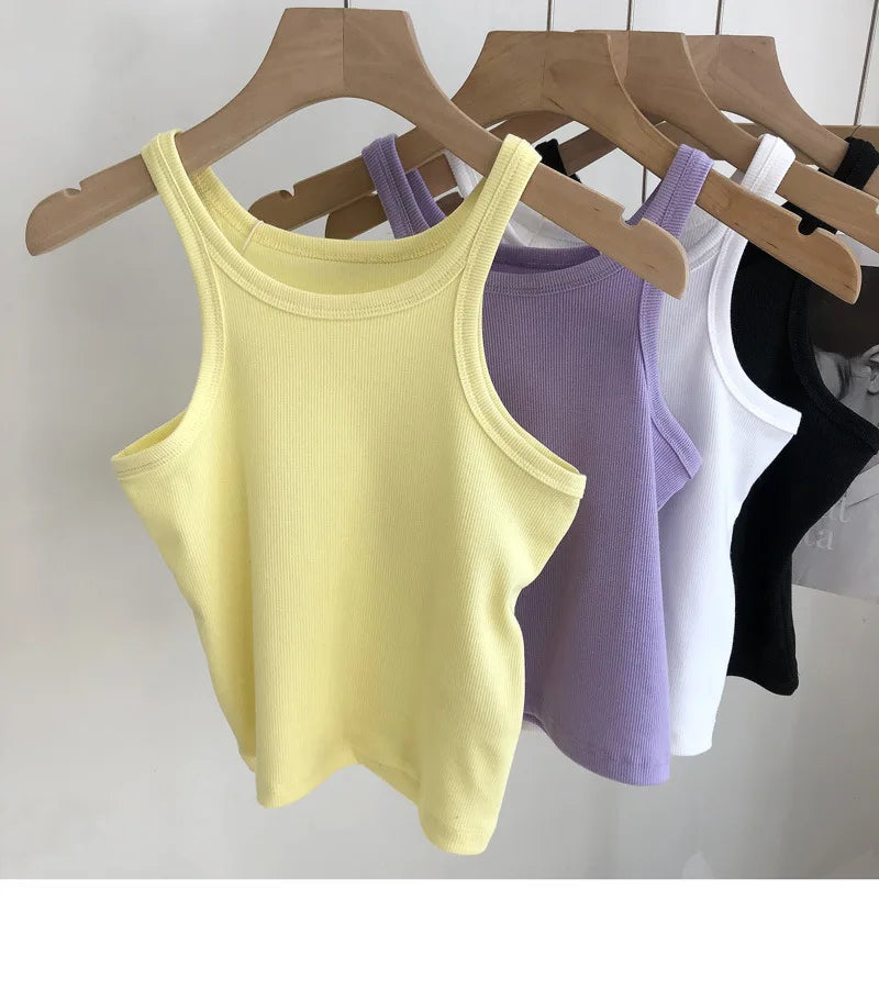 Women Tank Tops Sexy Cropped Top