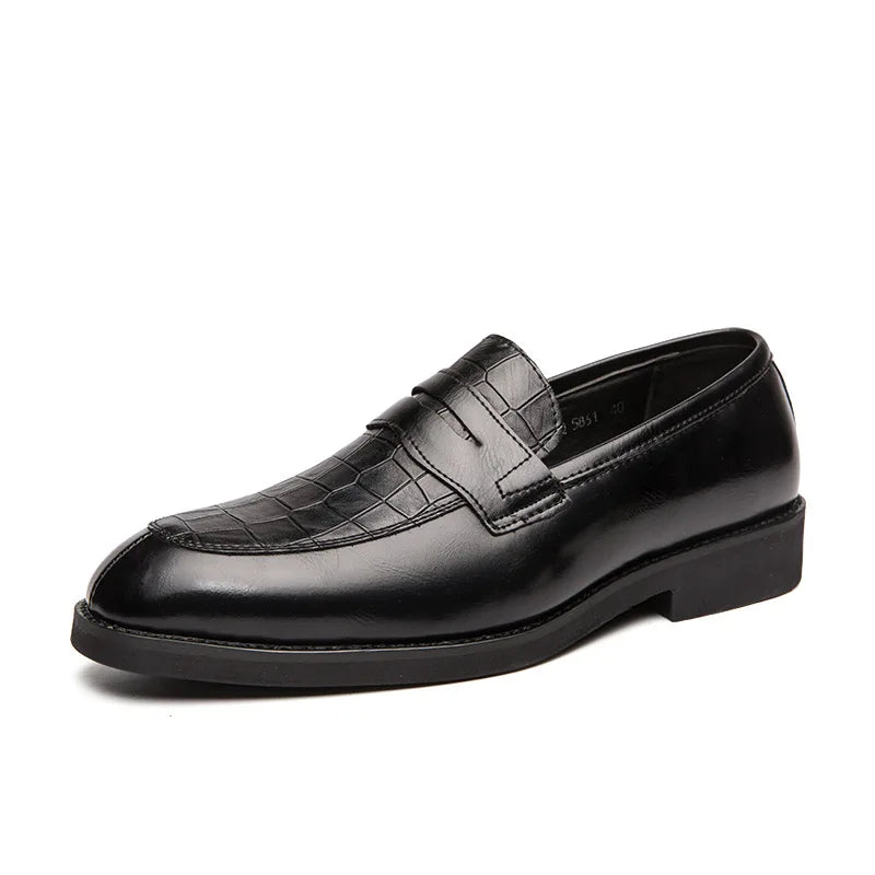 Men Casual Shoes Leather Loafers Office Dress Shoes for Men