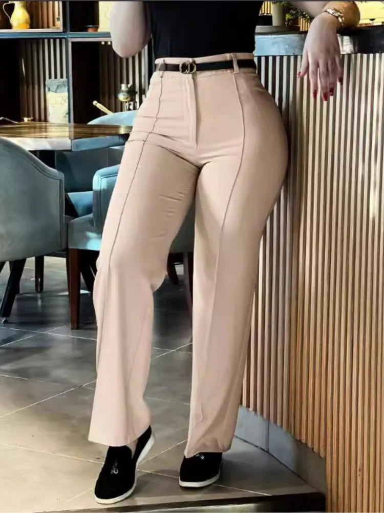 Women's High Waist Straight Leg Work Pants