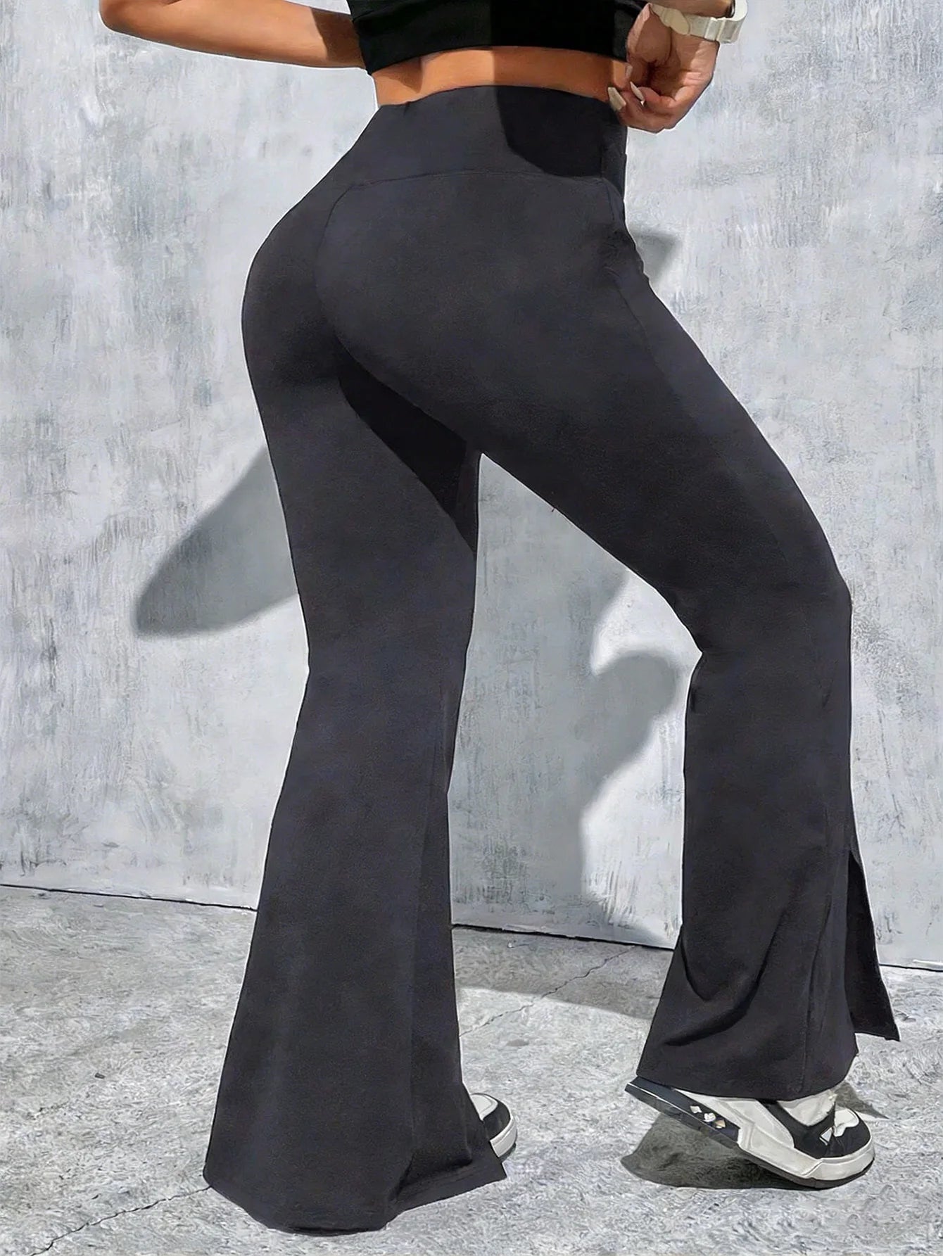 Women's Palazzo Wide Pants- High Waisted Casual Flare Pants