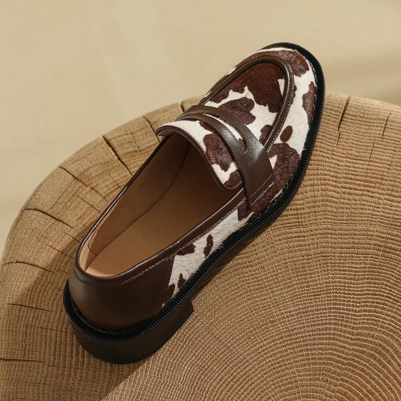 Women's Loafers  Leather Non-Slip  Boat Shoes