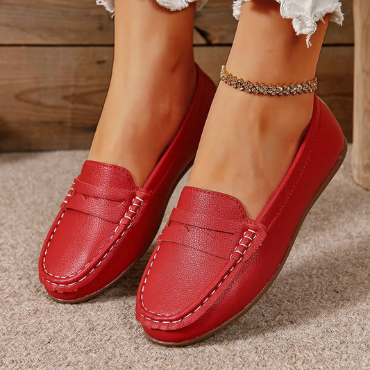 New Flats Shallow Loafers Women Walking Casual Shoes