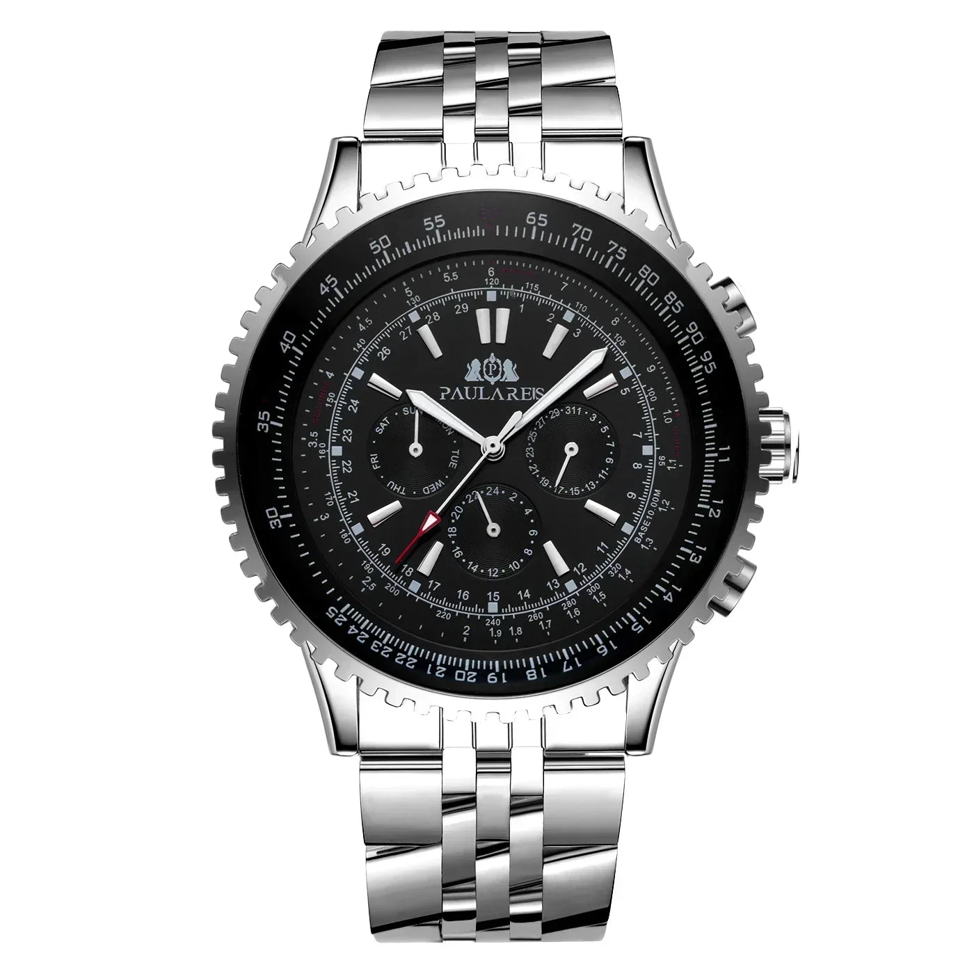 Mechanical Self Wind Leather Fashion Sports 50mm Classic watch