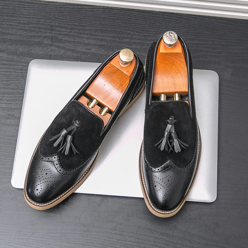Men Business Dress Casual  Shoes Slip-on Evening Dress shoes
