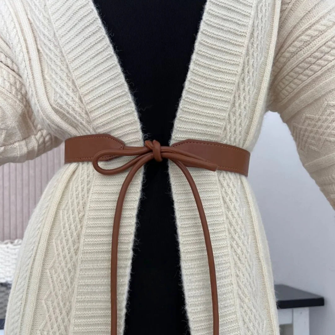 Women's Waist Belt Adjustable Bow