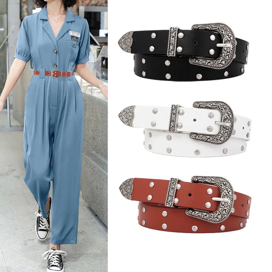 Women's Retro Belt  Decoration Versatile Fashionable And Individualistic Jeans Belt