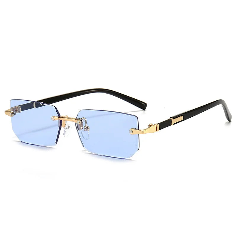 Fashion Rimless Sunglasses Men Women Populare Frameless Sun Glasses