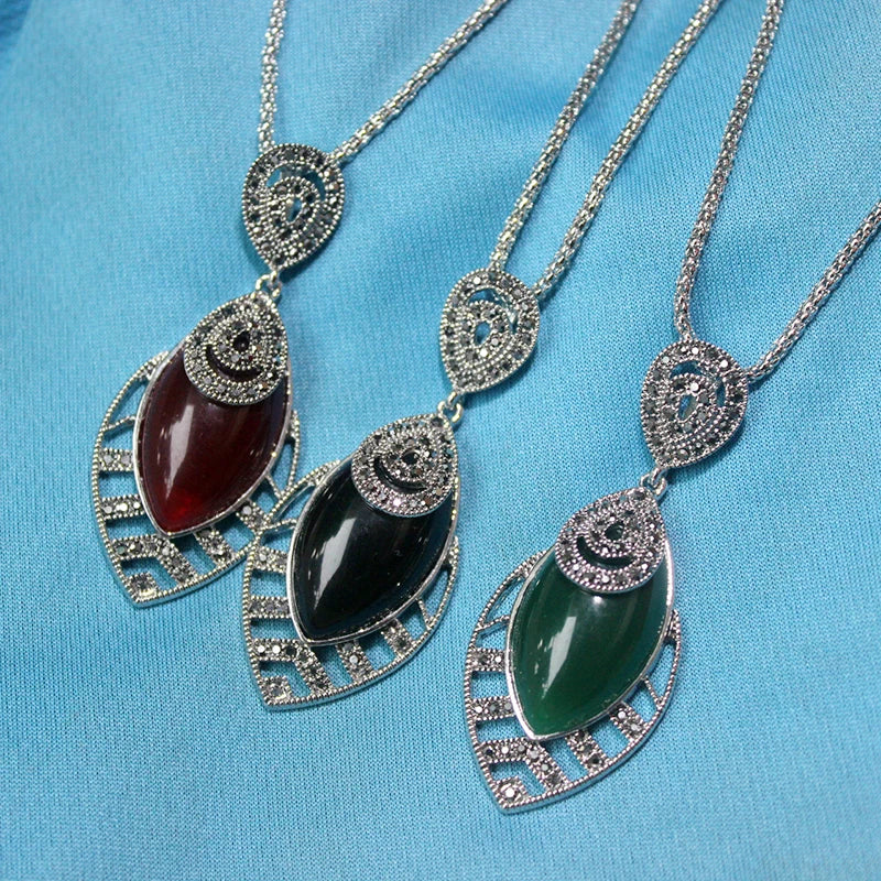 Rhinestone Horse Eye Stones Women's Jewelry Set