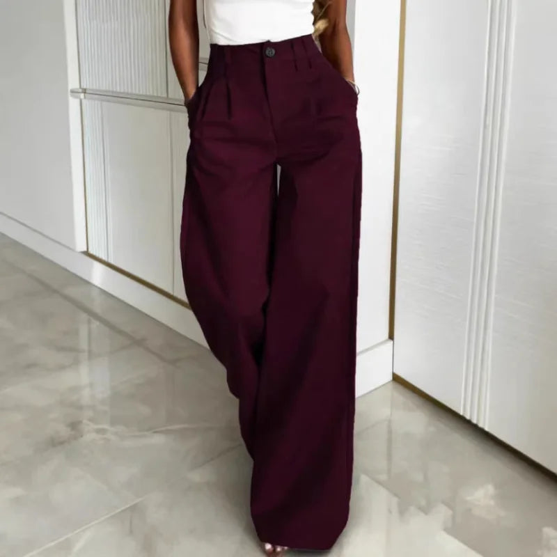 Women's High Waist Wide Leg Pants