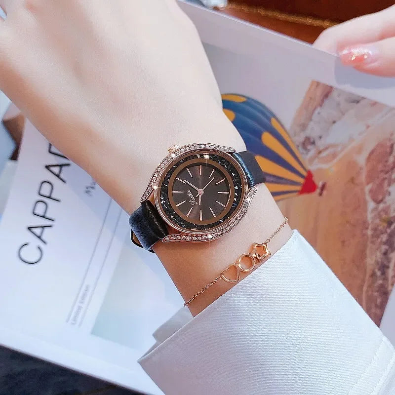 Women Luxury  Quartz Wristwatch Diamond Fashion Ladies Wrist Watch