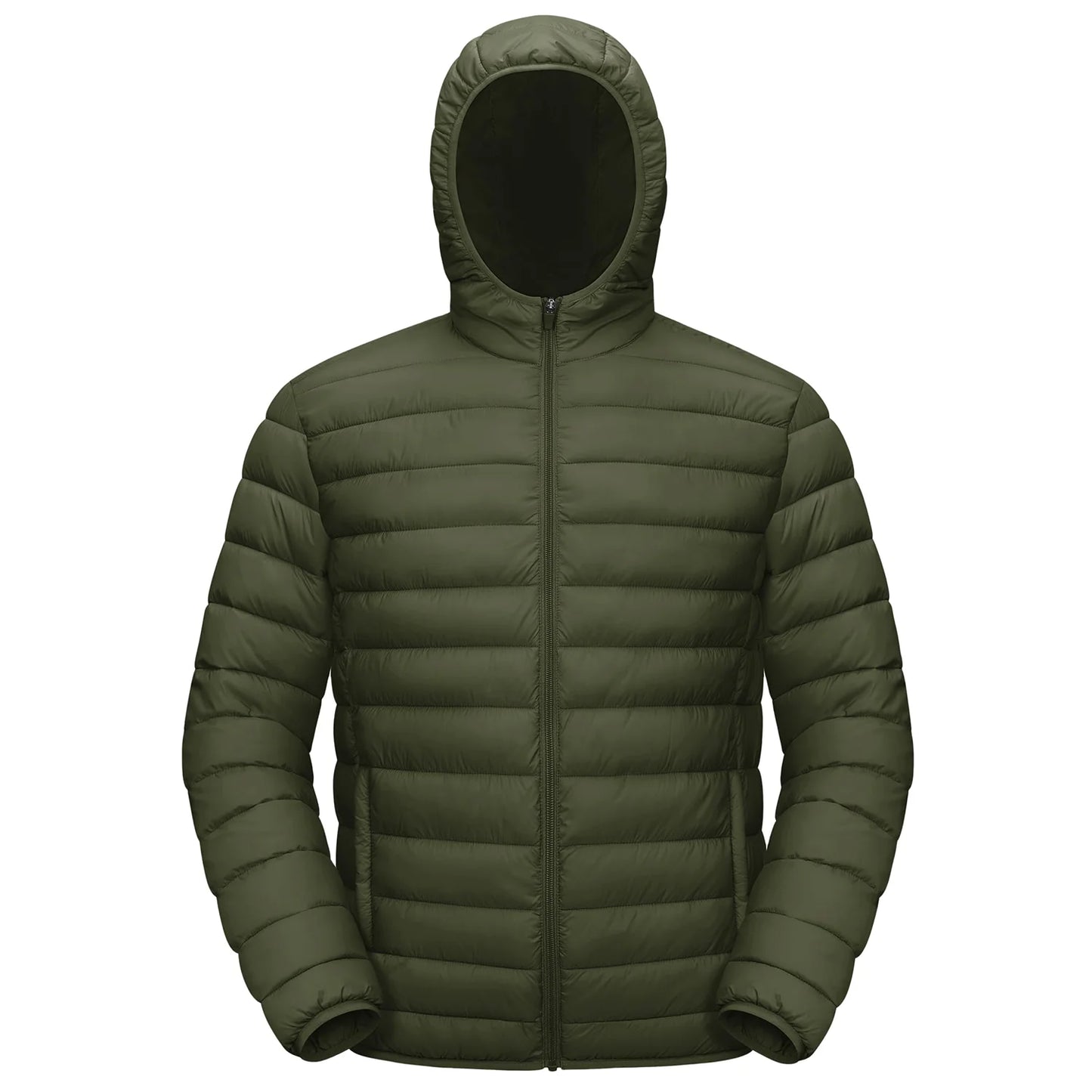 TACVASEN Lightweight Puffer Jackets Mens Water-Repellent Hooded Quilted Jacket