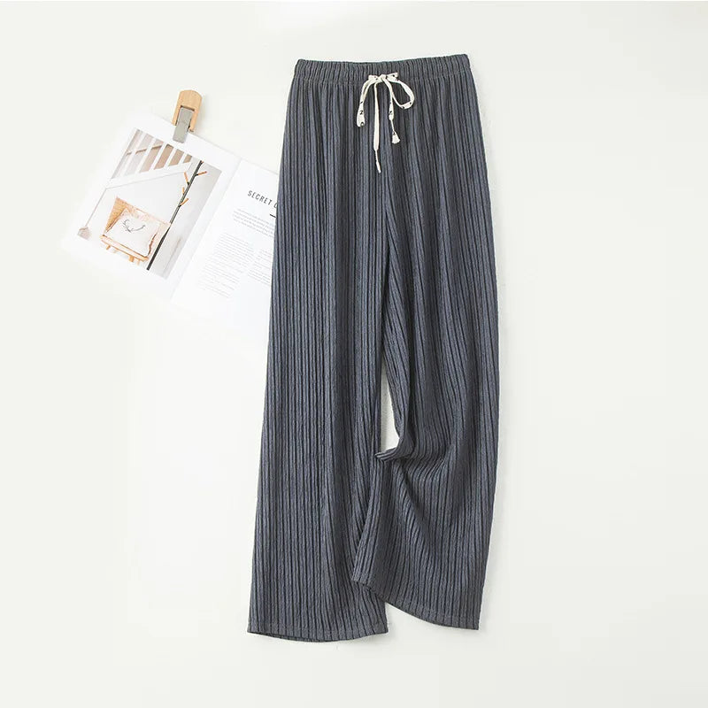 Wide Leg  Women's High Waist Drape Pleated Loose Casual pants