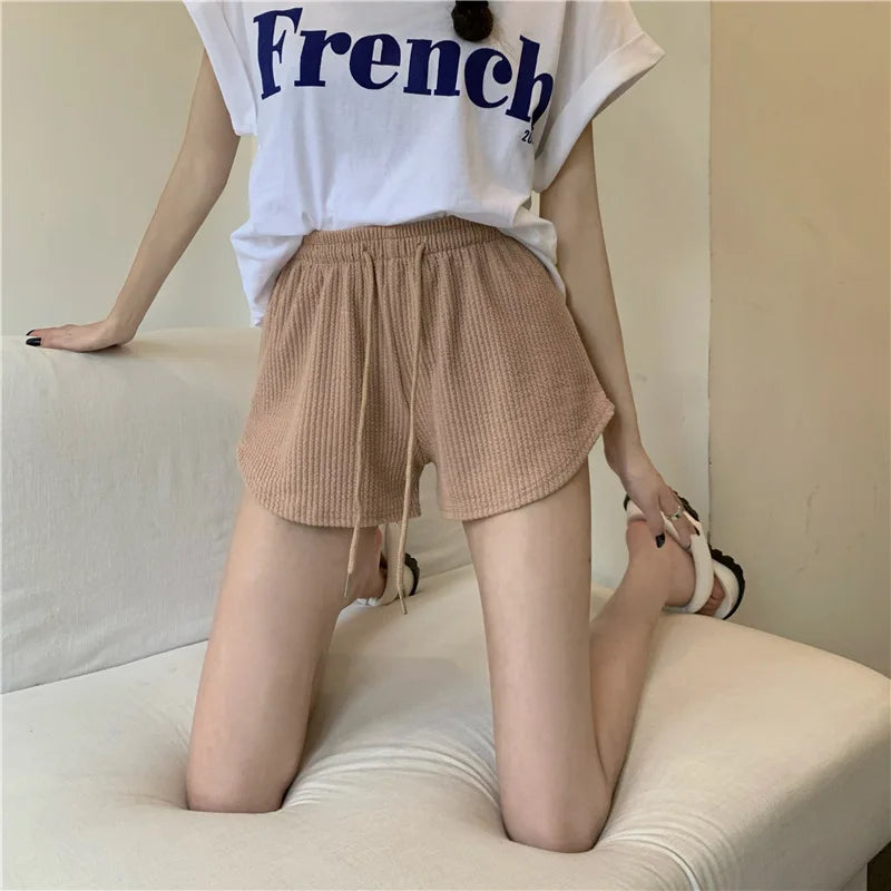 Women yoga Shorts Summer outer wear mid-waist casual pants