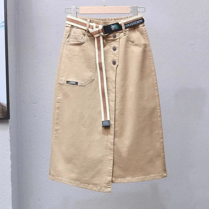 Women's Denim High-waisted Jeans Skirts