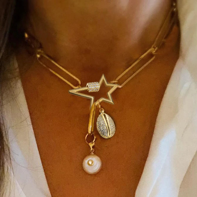 Vintage Round Charm Layered Necklace Women's Jewelry