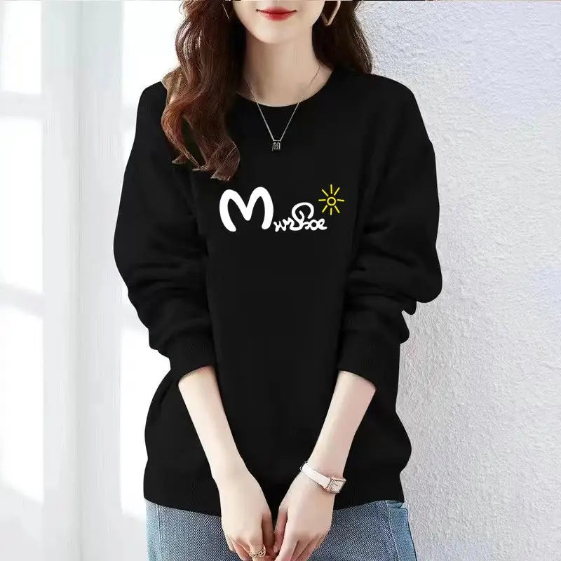 Graphic Sweatshirt For Women Vintage  Pullover Tops Fleece