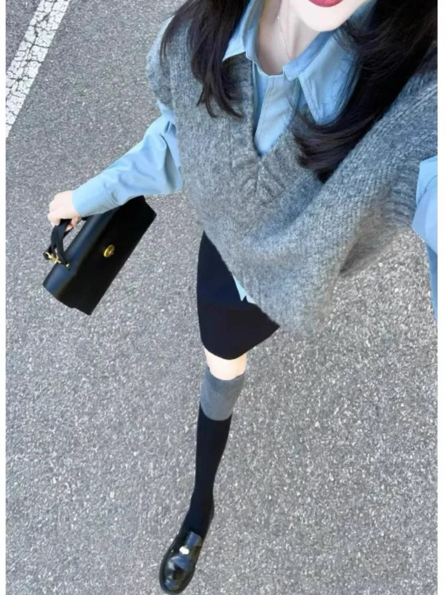 Knit Vest Sleeveless Warm Women's Knitwear