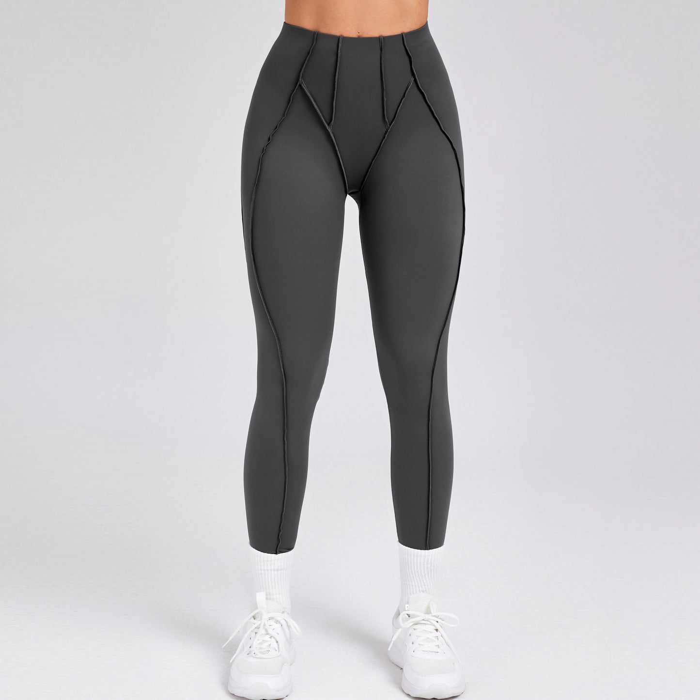 Women Nude Straps Yoga Pants Squat Proof