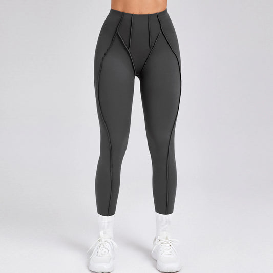 Women Nude Straps Yoga Pants Squat Proof
