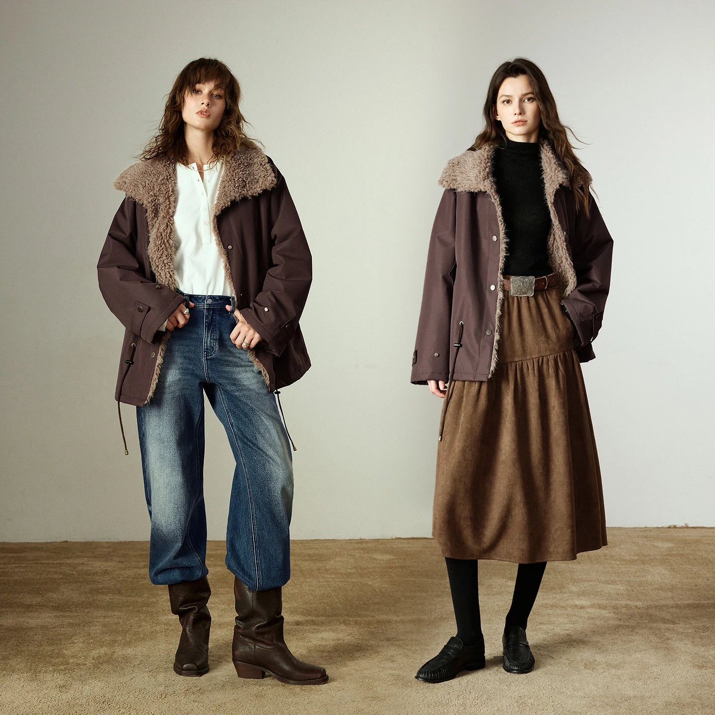 Cashmere-like Thickened Warm Plush Cotton Coats