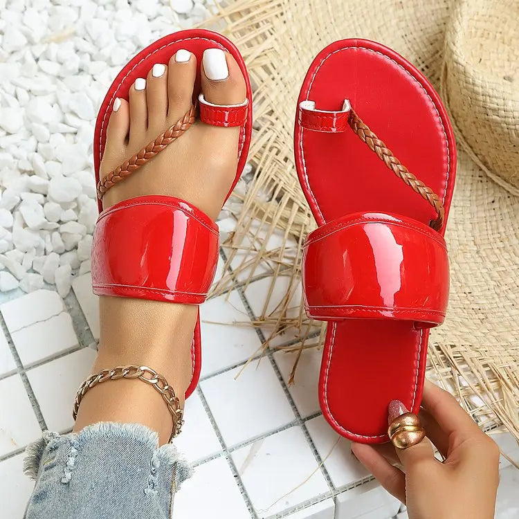 Women Slippers  Casual Beach Flat Slip on Flip FlopSandals