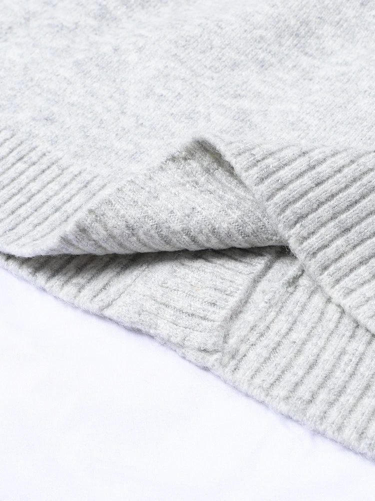 Women's Knitted Cardigan round Neck Long Sleeve Comfortable Knitwear